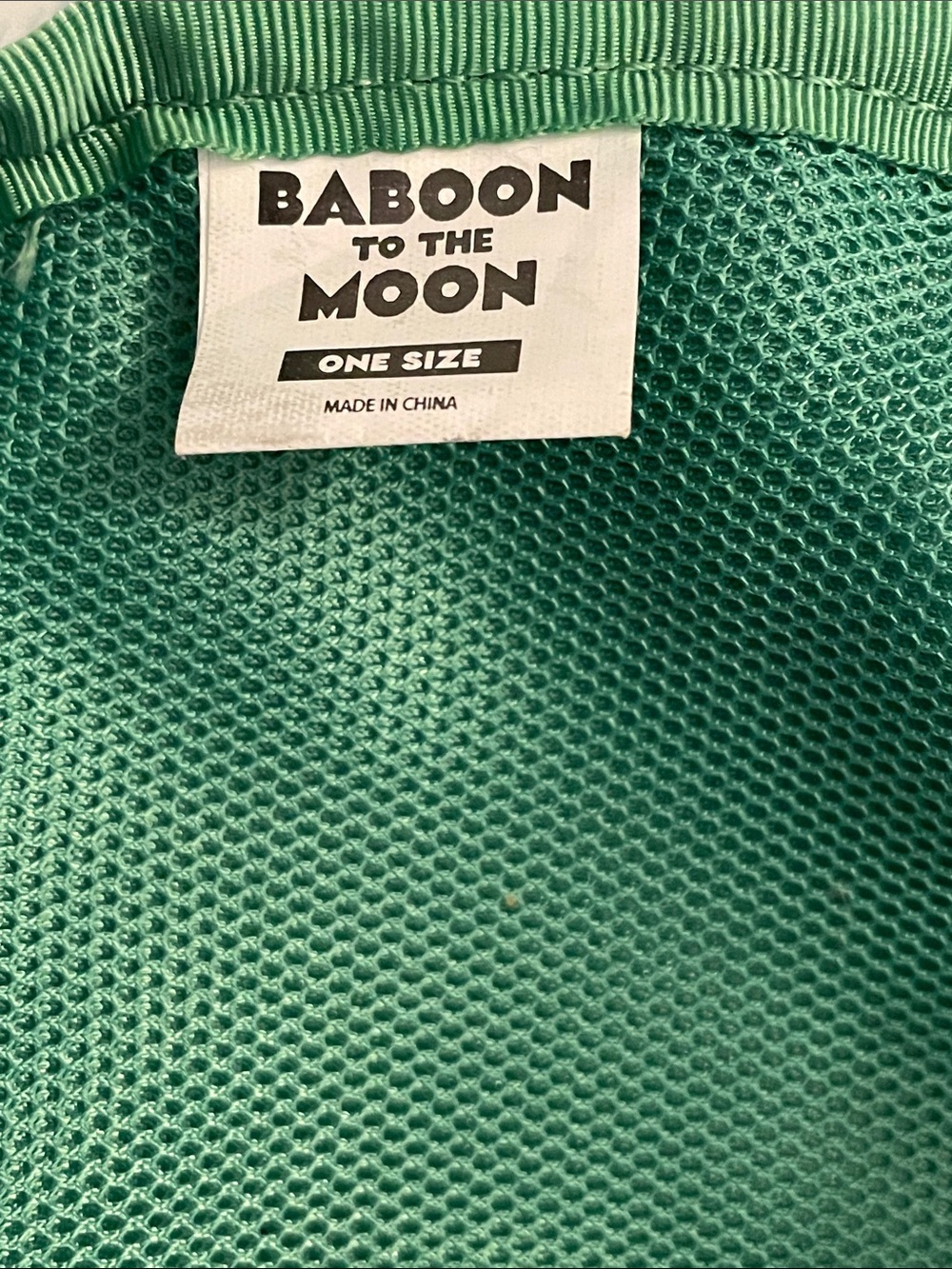 Baboon to the Moon♥️Green Crossbody Sling Bag with Embossed Logo Patch - Picture 8 of 9